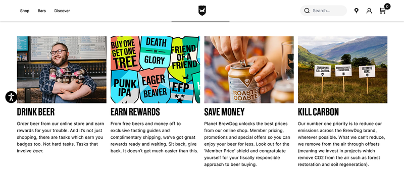 badge rewards brand message