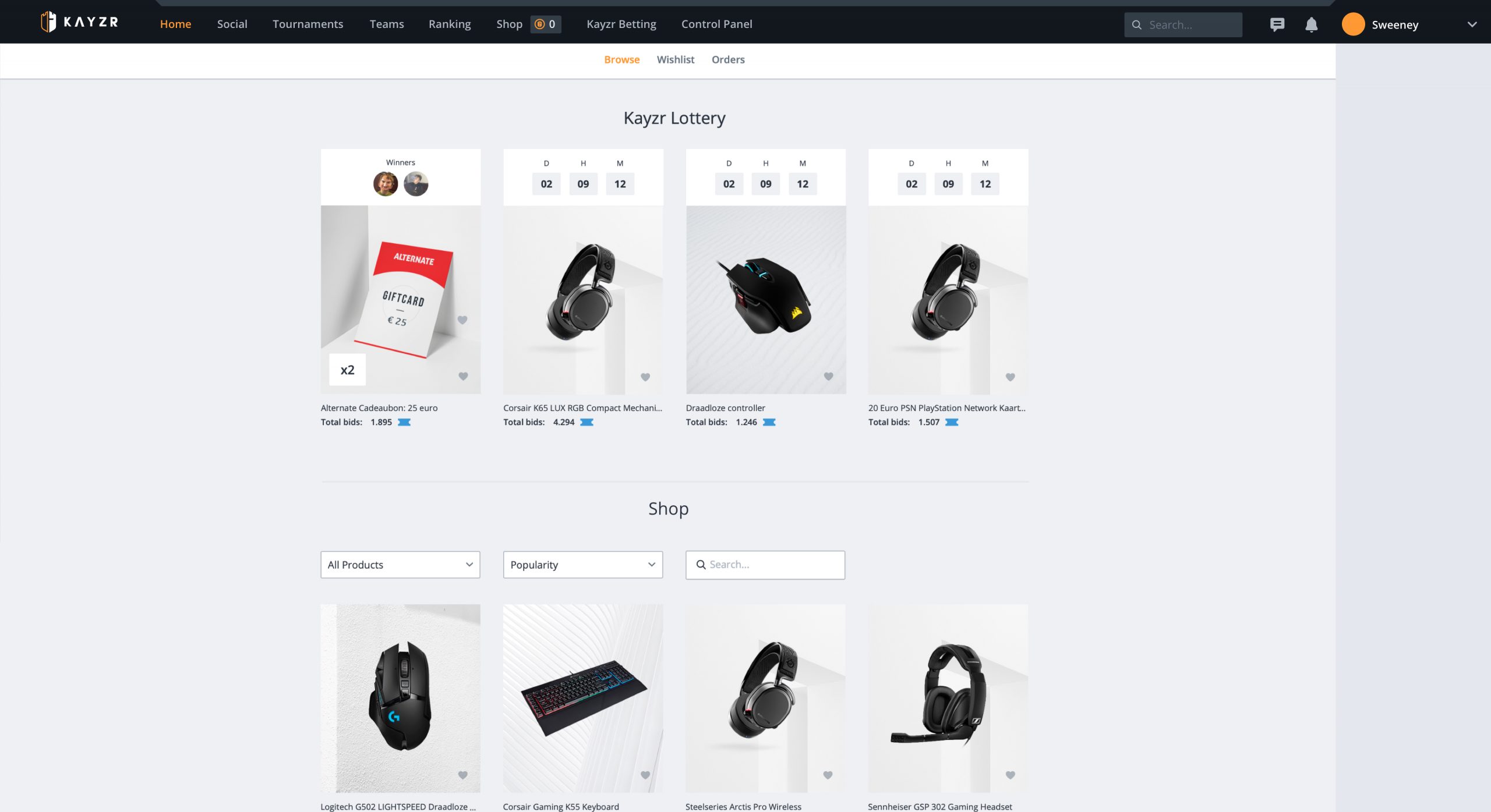 Kayzr lottery: Win headphones, gaming mice, Keyboards and much more