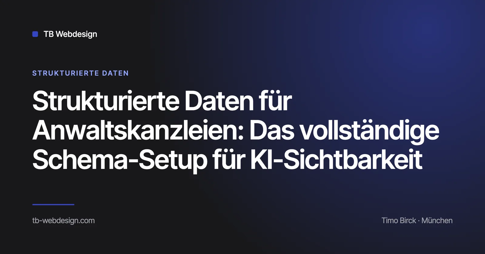 Titelbild: Strukturierte Daten für Anwaltskanzleien — TB Webdesign