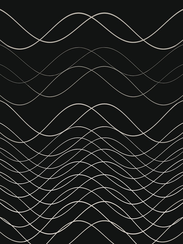 a black and white photo of wavy lines