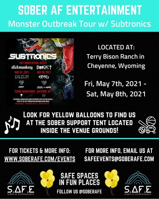 Monster Outbreak Tour with Subtronics 2021 @ Terry Bison Ranch Resort (Cheyenne – WY)