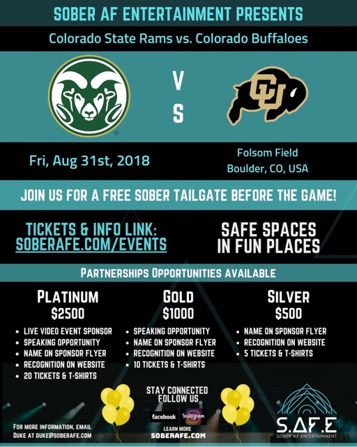 Colorado State Rams vs. Colorado Buffaloes @ Folsom Field (Boulder – CO)
