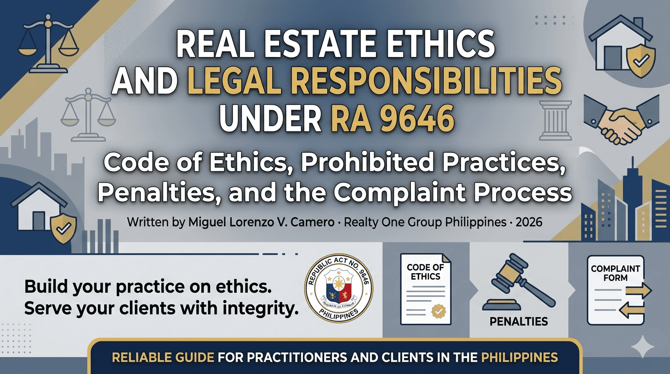 Real Estate Ethics and Legal Responsibilities Under RA 9646