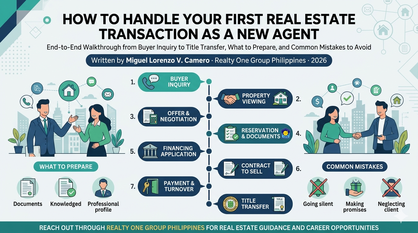 How to Handle Your First Real Estate Transaction as a New Agent