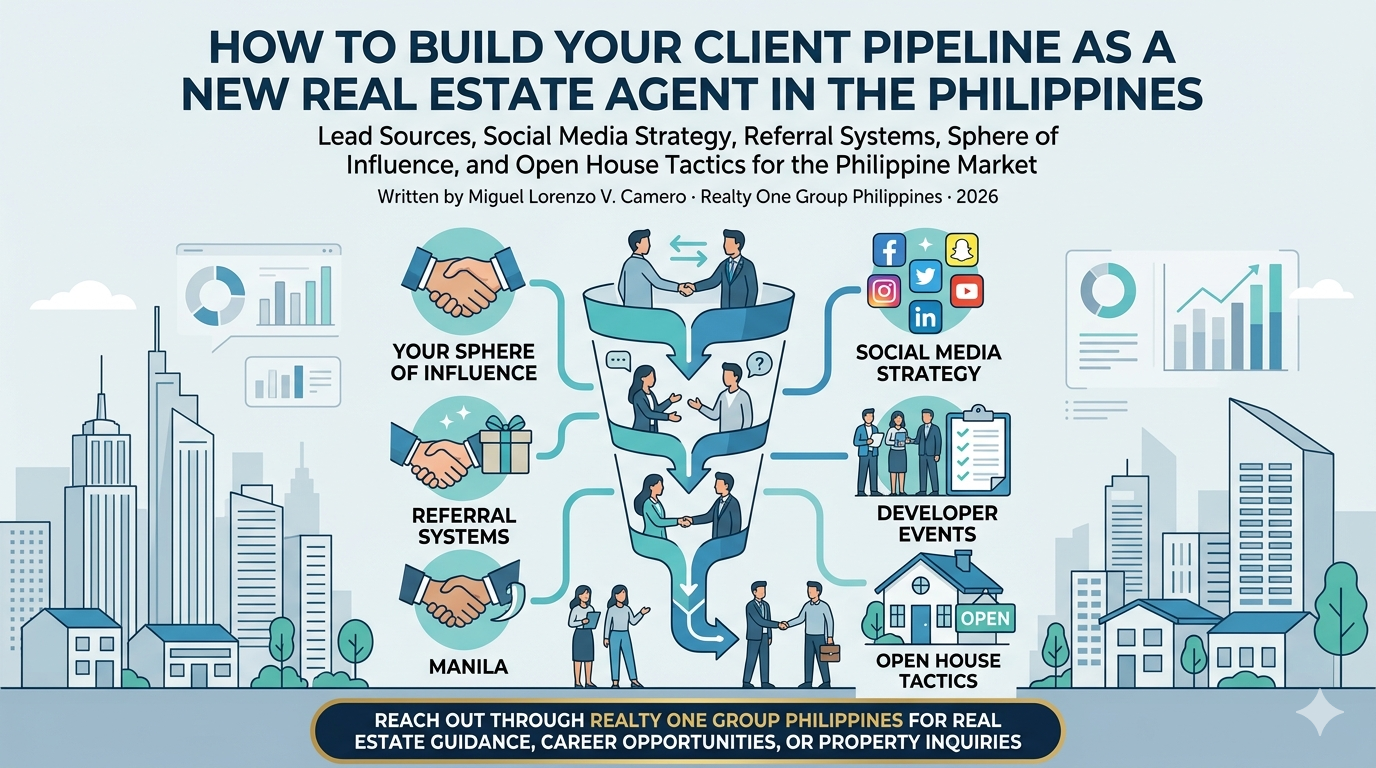 How to Build Your Client Pipeline as a New Real Estate Agent in the Philippines