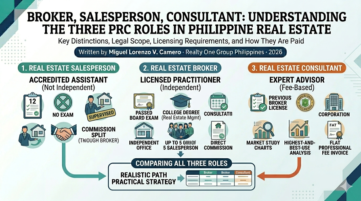 Real Estate Broker vs. Salesperson vs. Consultant: What's the Difference?