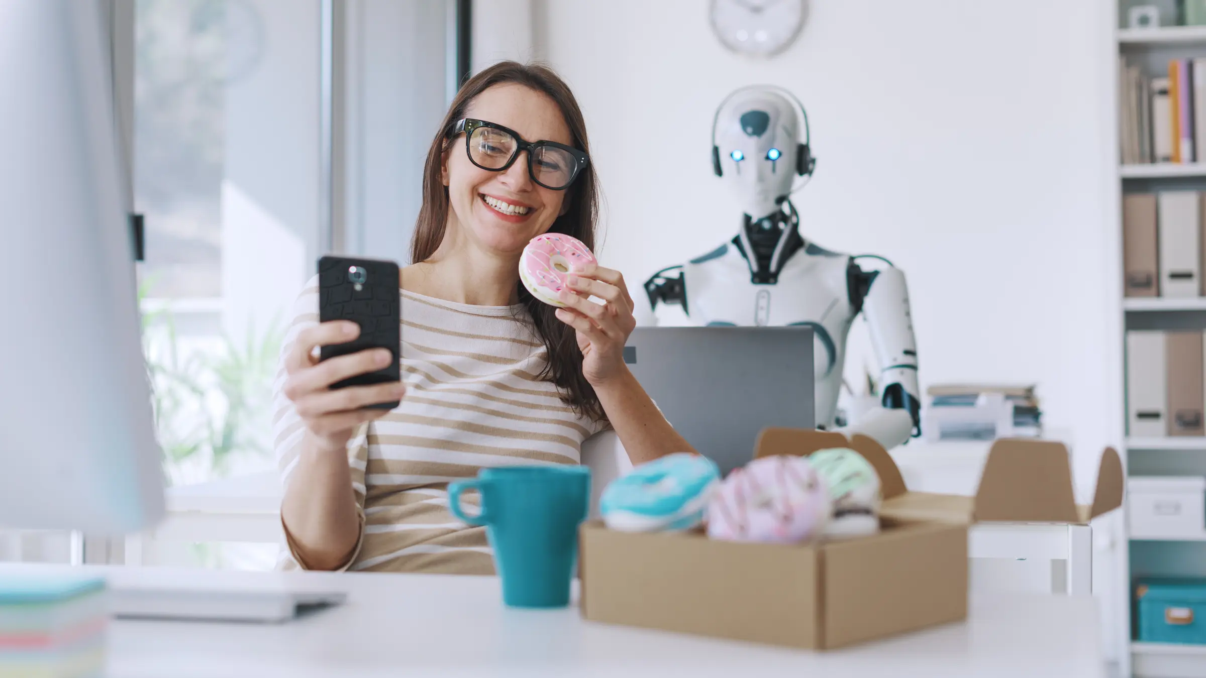 image of brainstorm session with sticky notes (for a b2b saas)