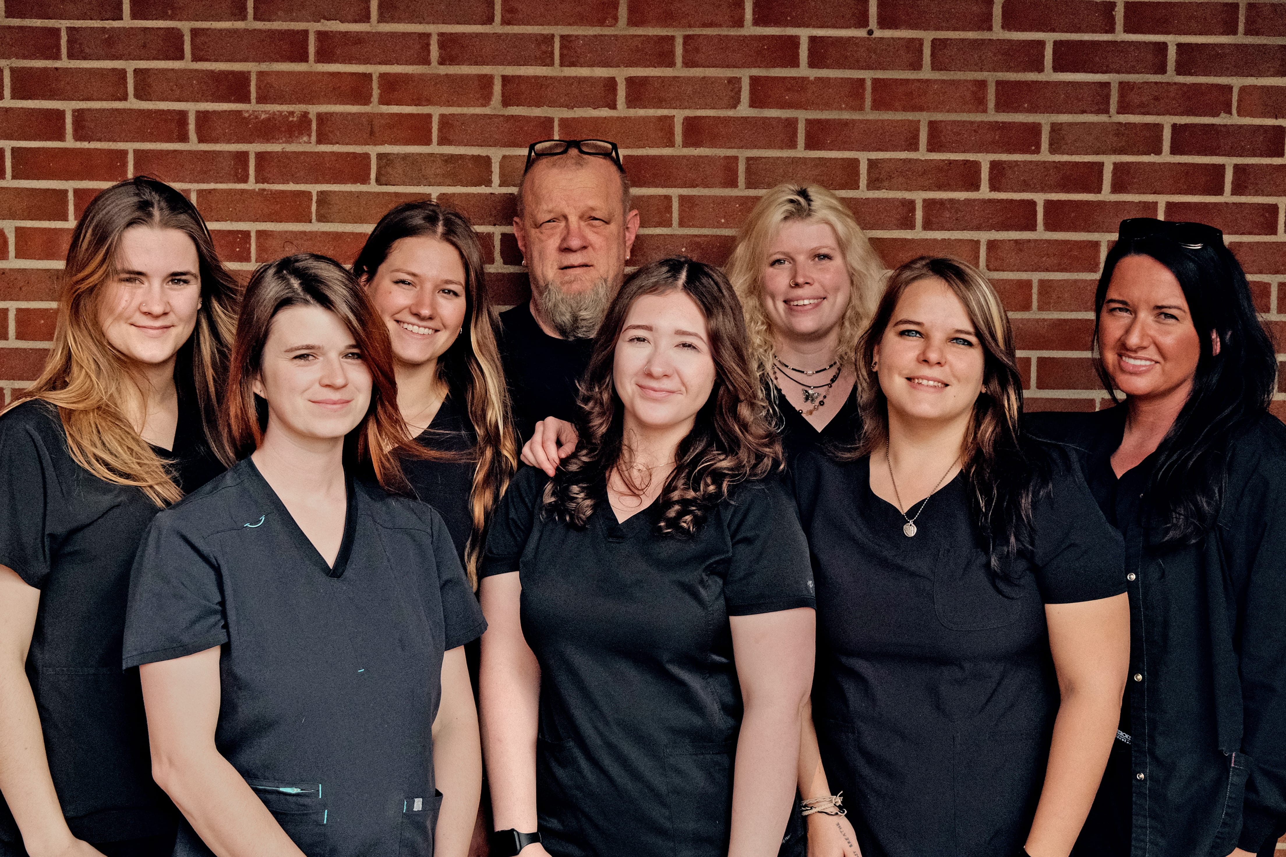 A group photo of the Kinslow Vet Techs