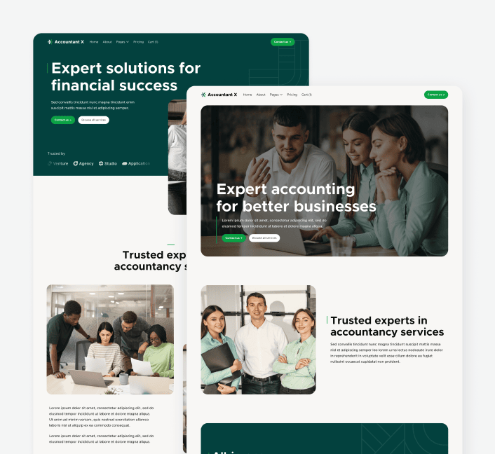 Accountant X - 25 Pages Included - Accountant Webflow Template