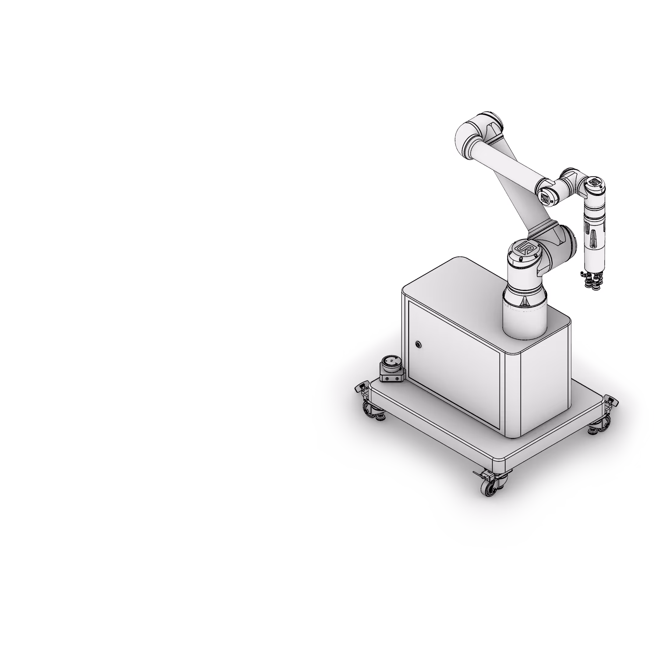 3D view of Flinkbot Mini robotic arm