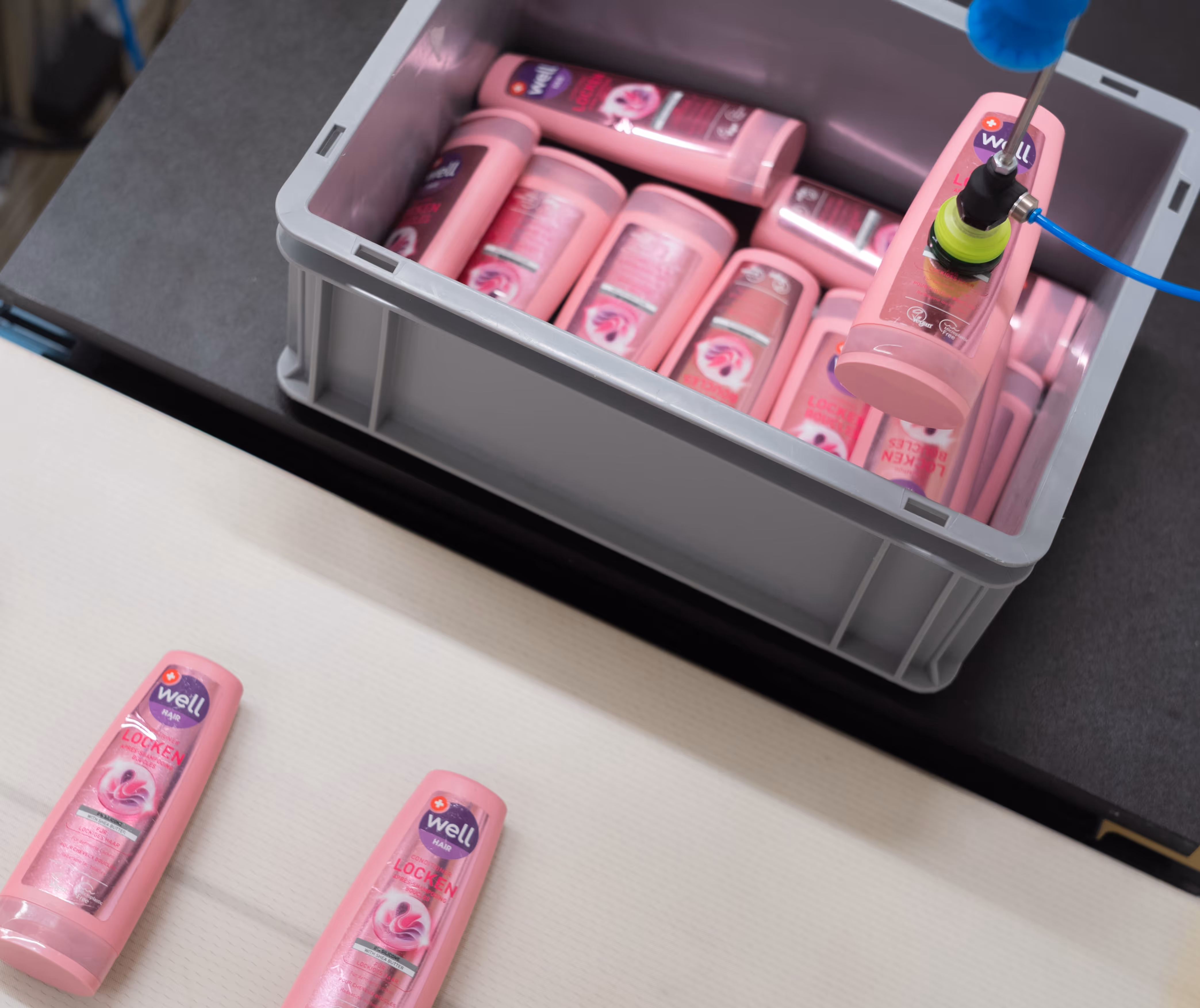 Flickbot precision picking items in a crate