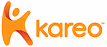 Kareo company logo with stylized orange human figure and text.