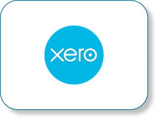 Xero company logo with lowercase white text on a blue circular background.