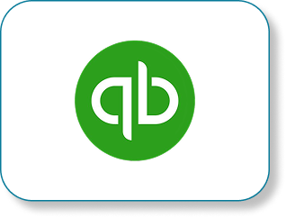 Green circle with lowercase letters q and b stylized inside it.