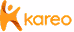 Kareo logo in orange with stylized lowercase letters and a curved design element above the letter k.