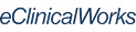 eClinicalWorks logo in blue text with the letter 'e' stylized in italic.
