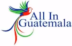 Logo with a colorful quetzal bird next to the text 'All In Guatemala'.