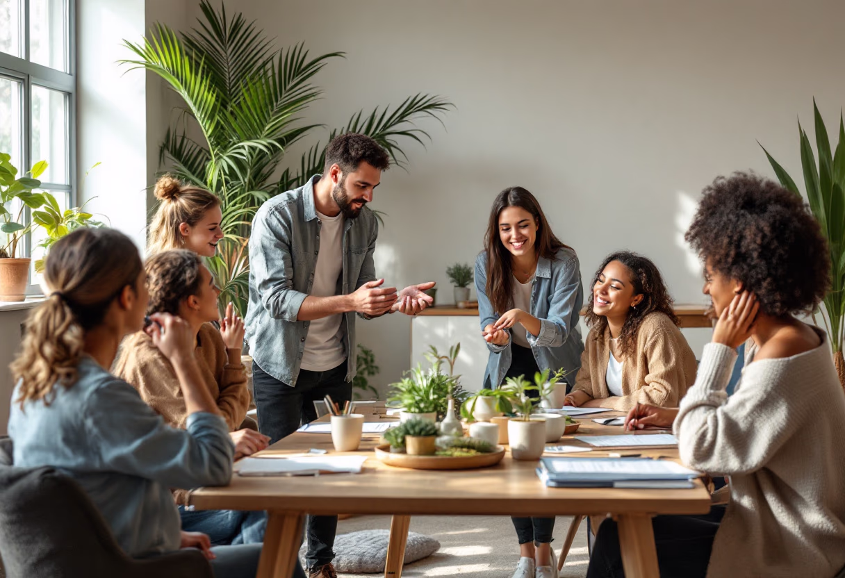 image of educational workshops in progress (for a environmental conservation nonprofit)