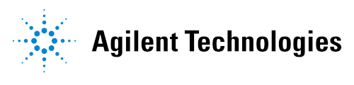 Agilent Technologies company logo with blue dotted star symbol.