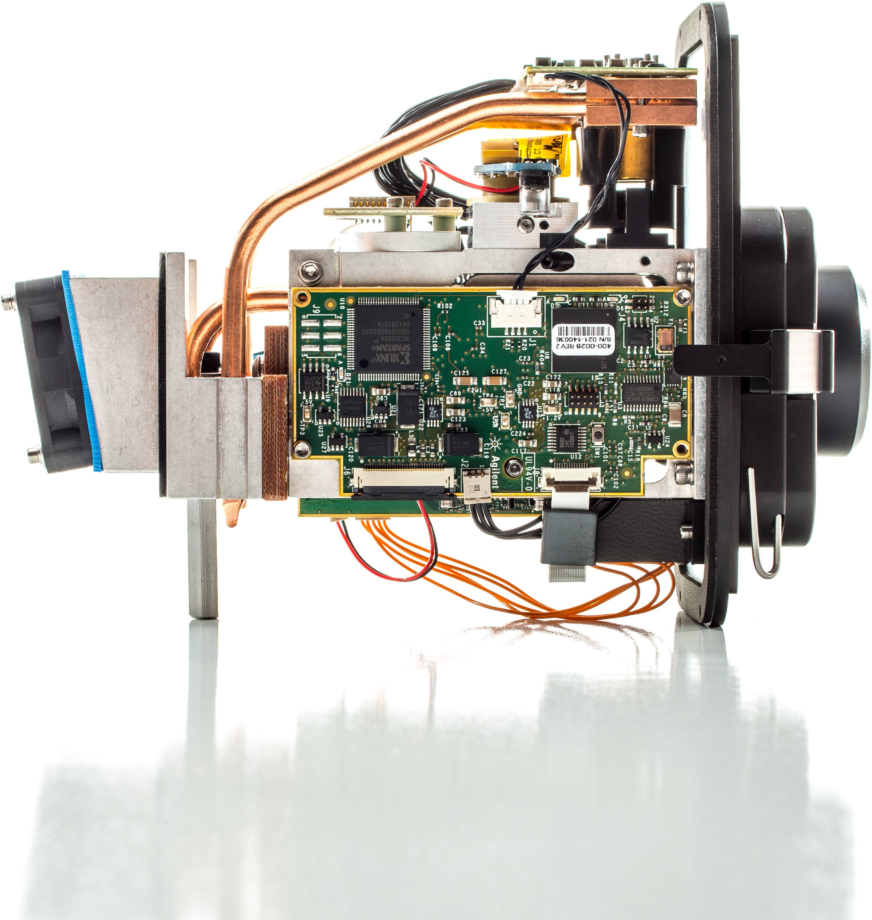 Presco-built FPGA control board photographed horizontally.