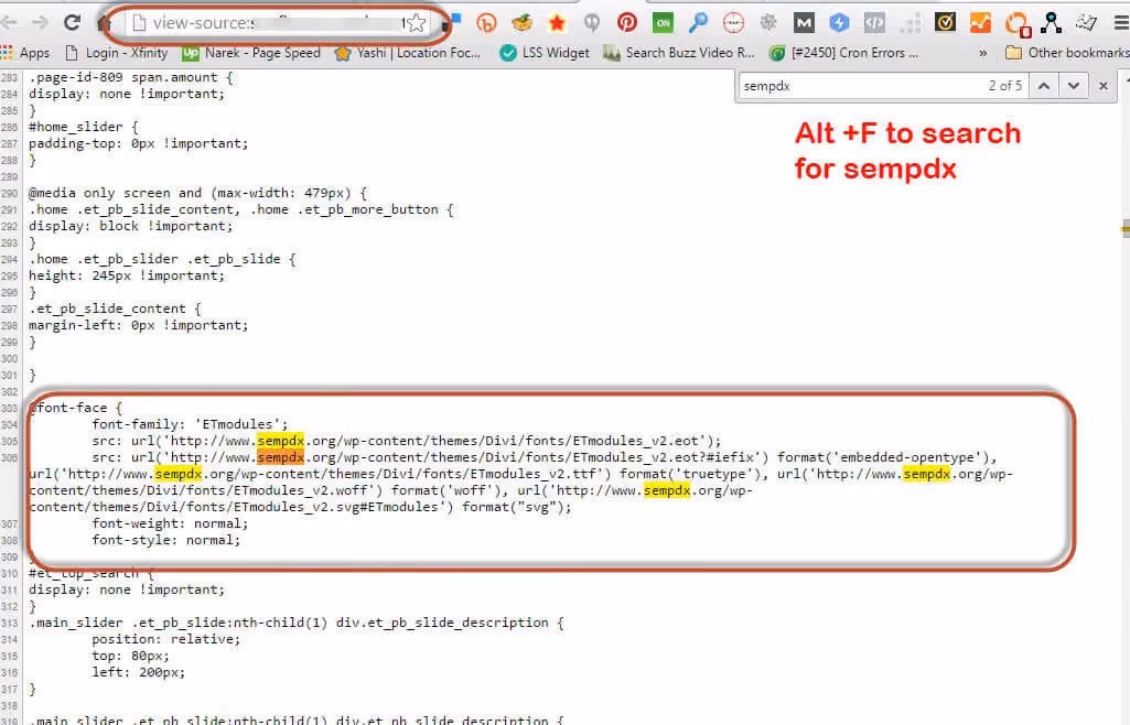 This code is in your website