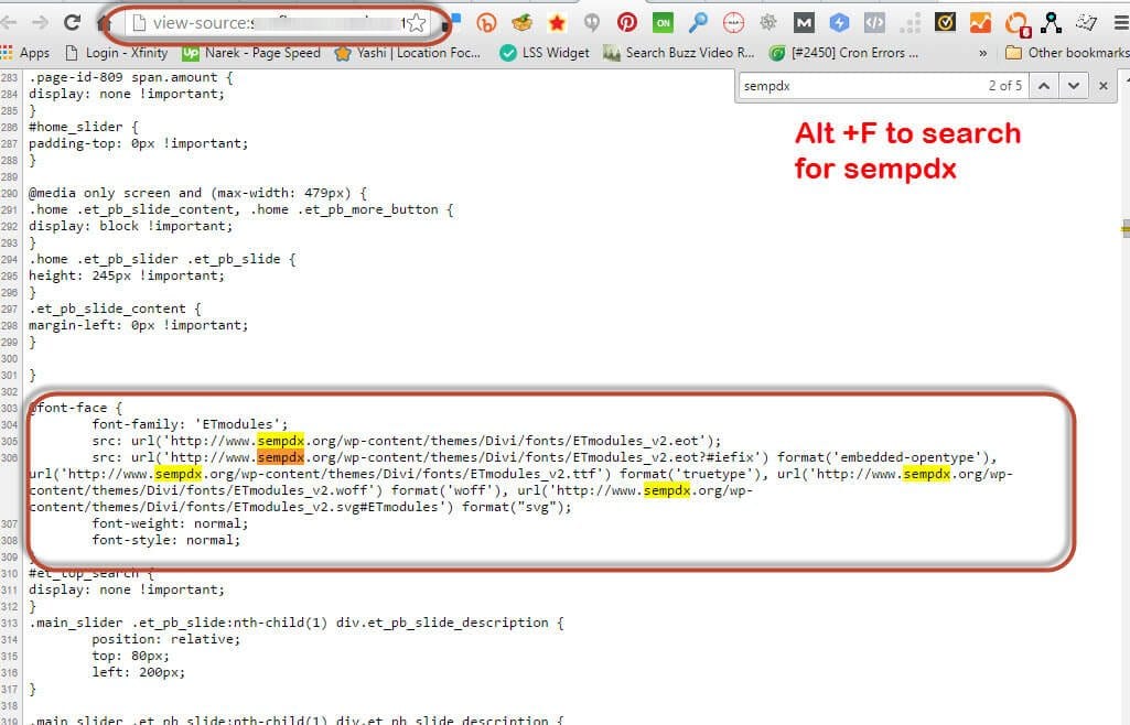 This code is in your website