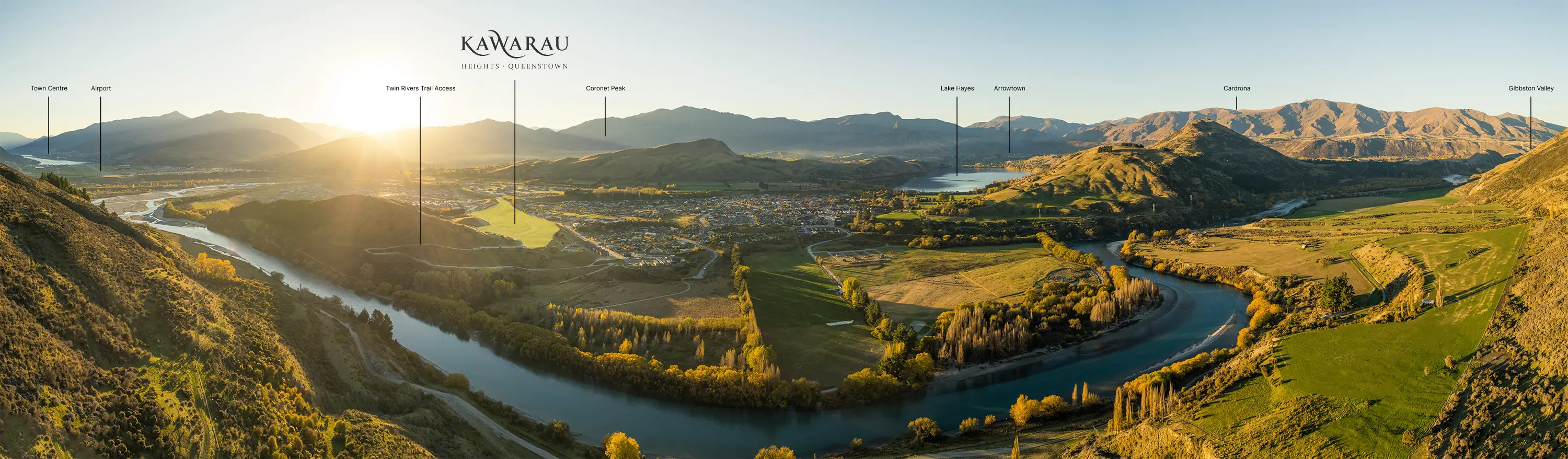 Birdseye view of Te Awa Rise Development Cambridge