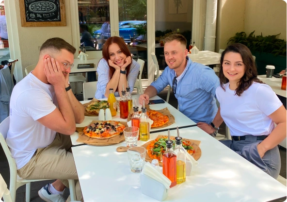 Restimo team in restaurant