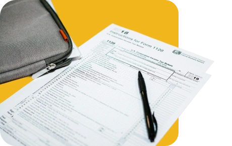 form on a yellow background