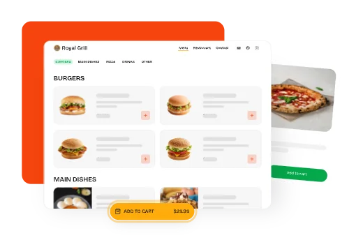 ORDERING plan – Restimo panel preview