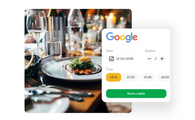 Google reservations