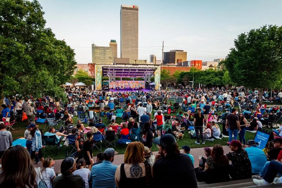 Tulsa's Arts District on First Friday