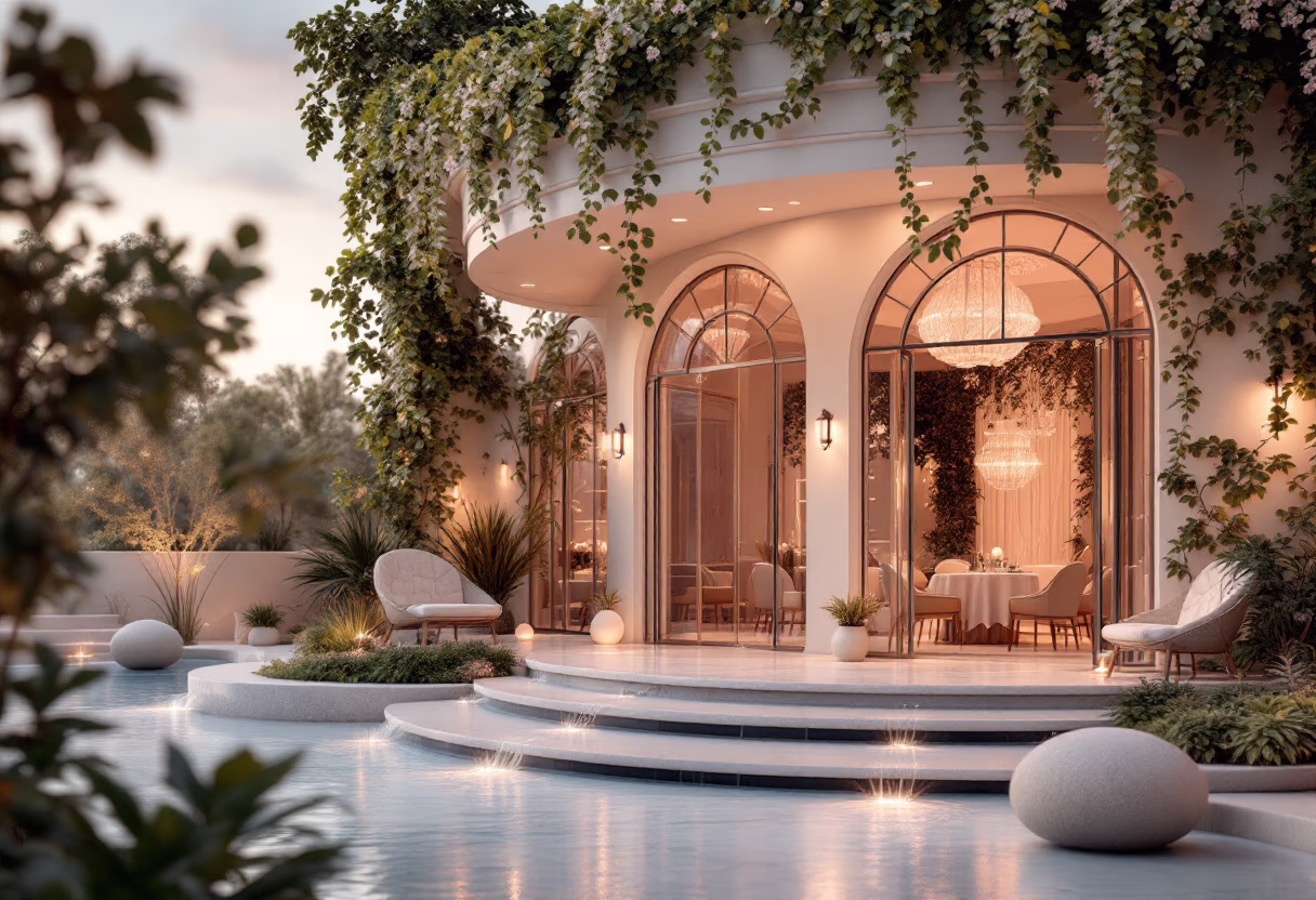 [background image] image of the restaurant facade (for a fine dining restaurant)