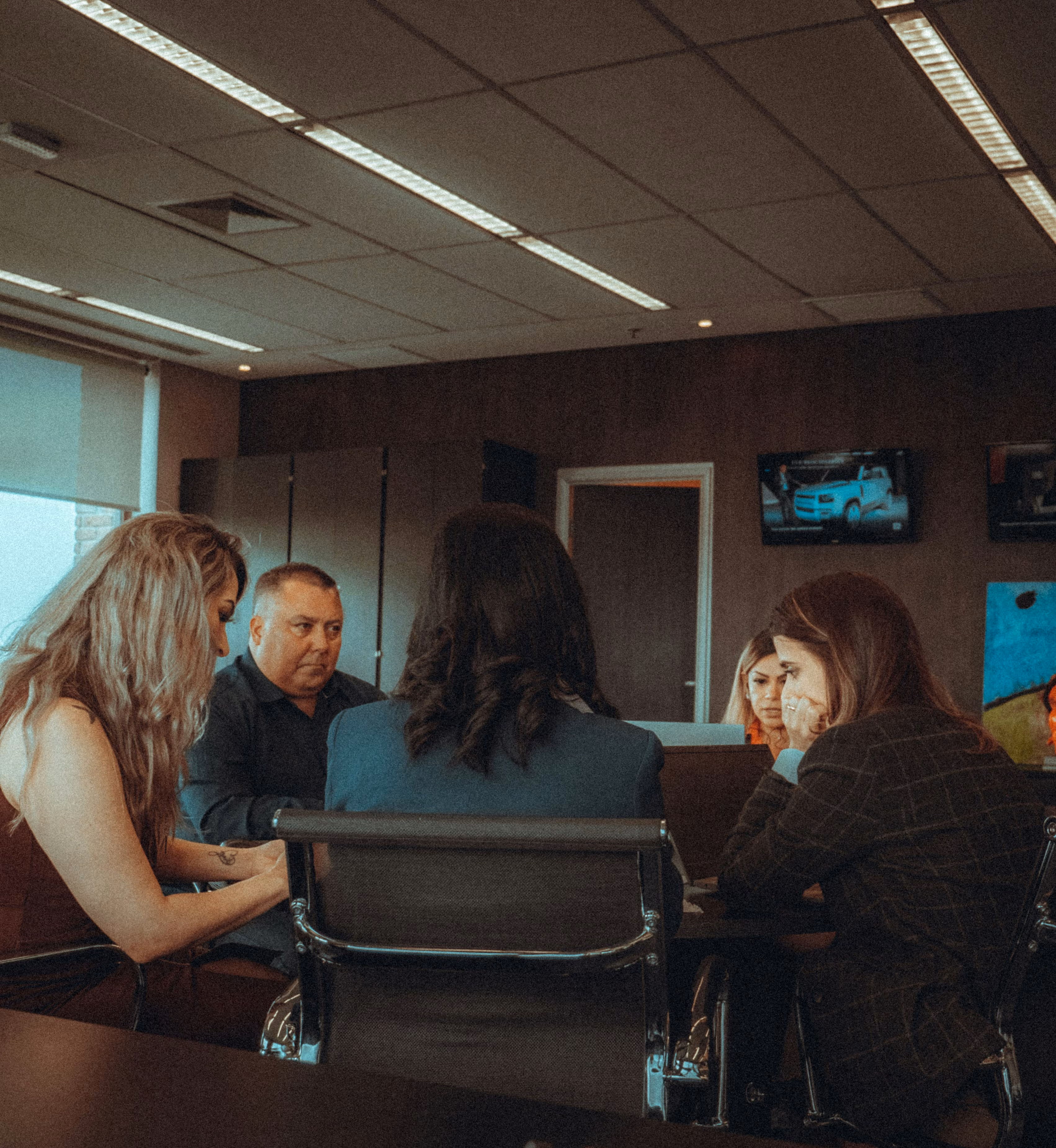 Business and finance professionals working in a corporate and global market environment