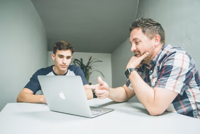Young professionals working in a modern office environment
