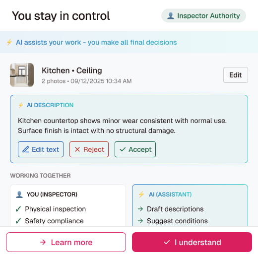 You stay in control image
