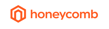 Honeycomb logo with an orange hexagon and stylized letter 'h' next to the word honeycomb in orange lowercase letters.