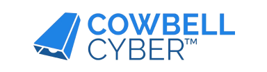 Logo featuring a blue stylized cowbell icon next to the words 'COWBELL CYBER™' in bold blue letters.