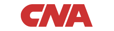 Red CNA logo text on transparent background.