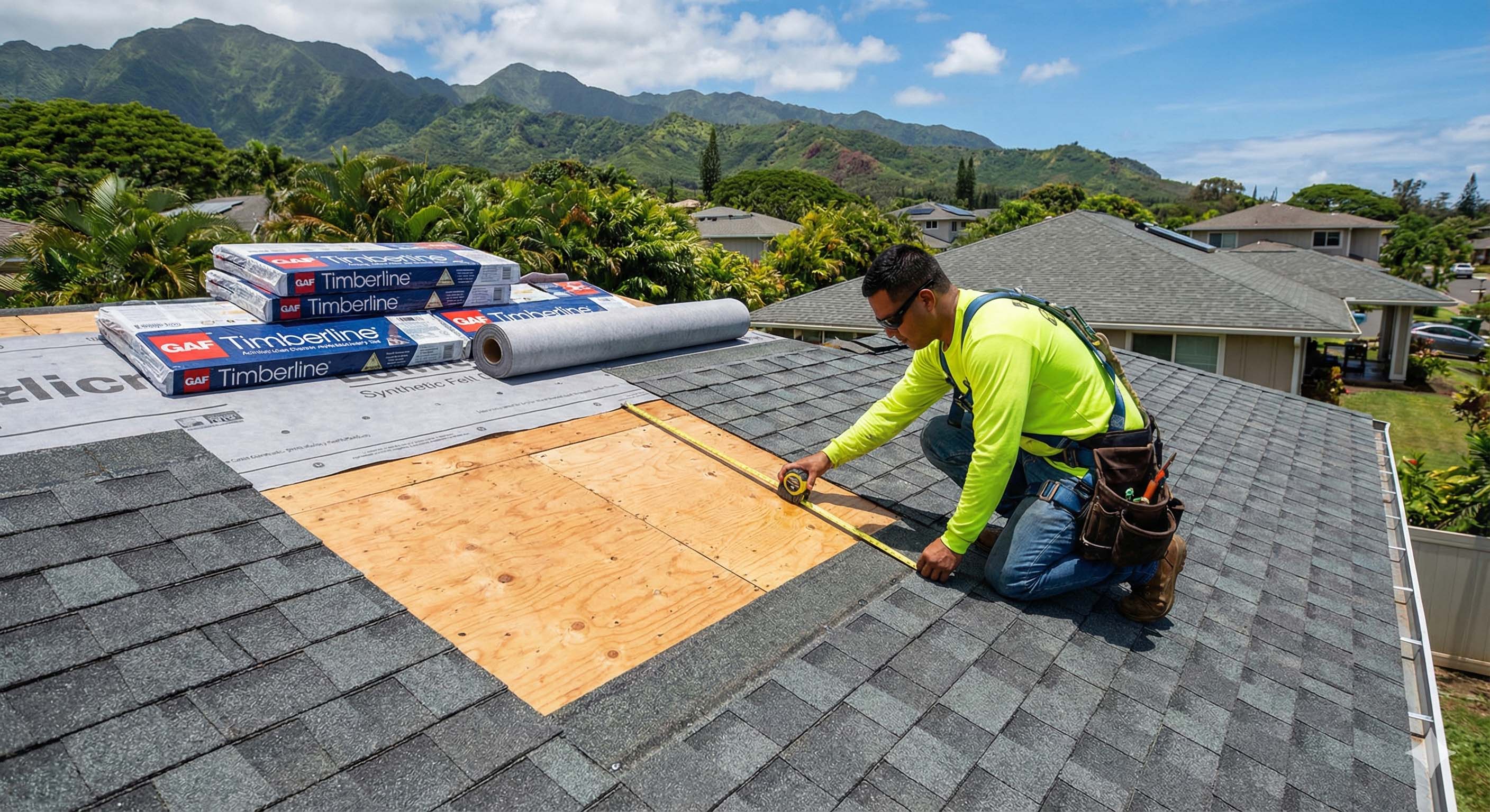 Water damage restoration service in Oahu - Oahu Roof Support