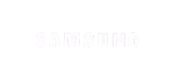 Samsung brand name in bold uppercase letters on a black background.