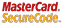 MasterCard logo with red and yellow overlapping circles and text.