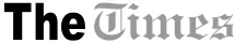 The Times newspaper logo with 'The' in bold and 'Times' in traditional blackletter font.