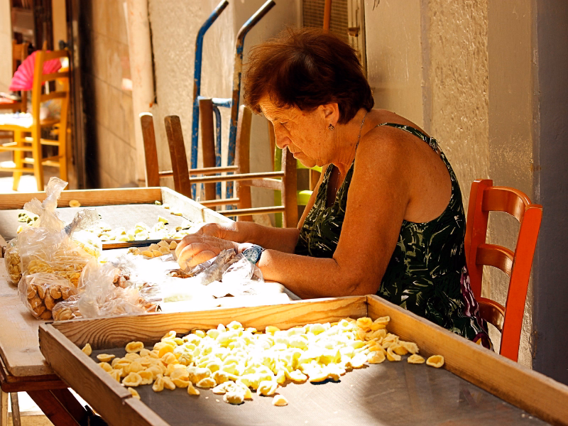 Orecchiette in the Archway