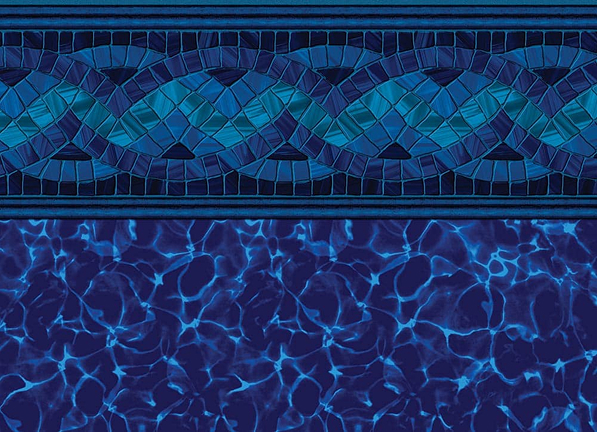 Carnegie / Cobalt Fusion Latham vinyl pool liner installed by High Tide Pools & Spas, Cincinnati OH