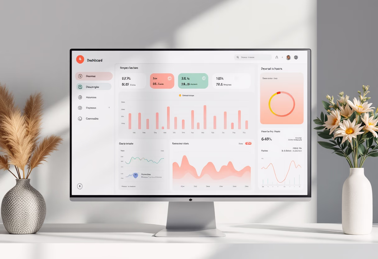 [interface] image of a dashboard interface (for a productivity tools business)