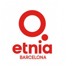 Etnia Barcelona red logo with circular design and brand name