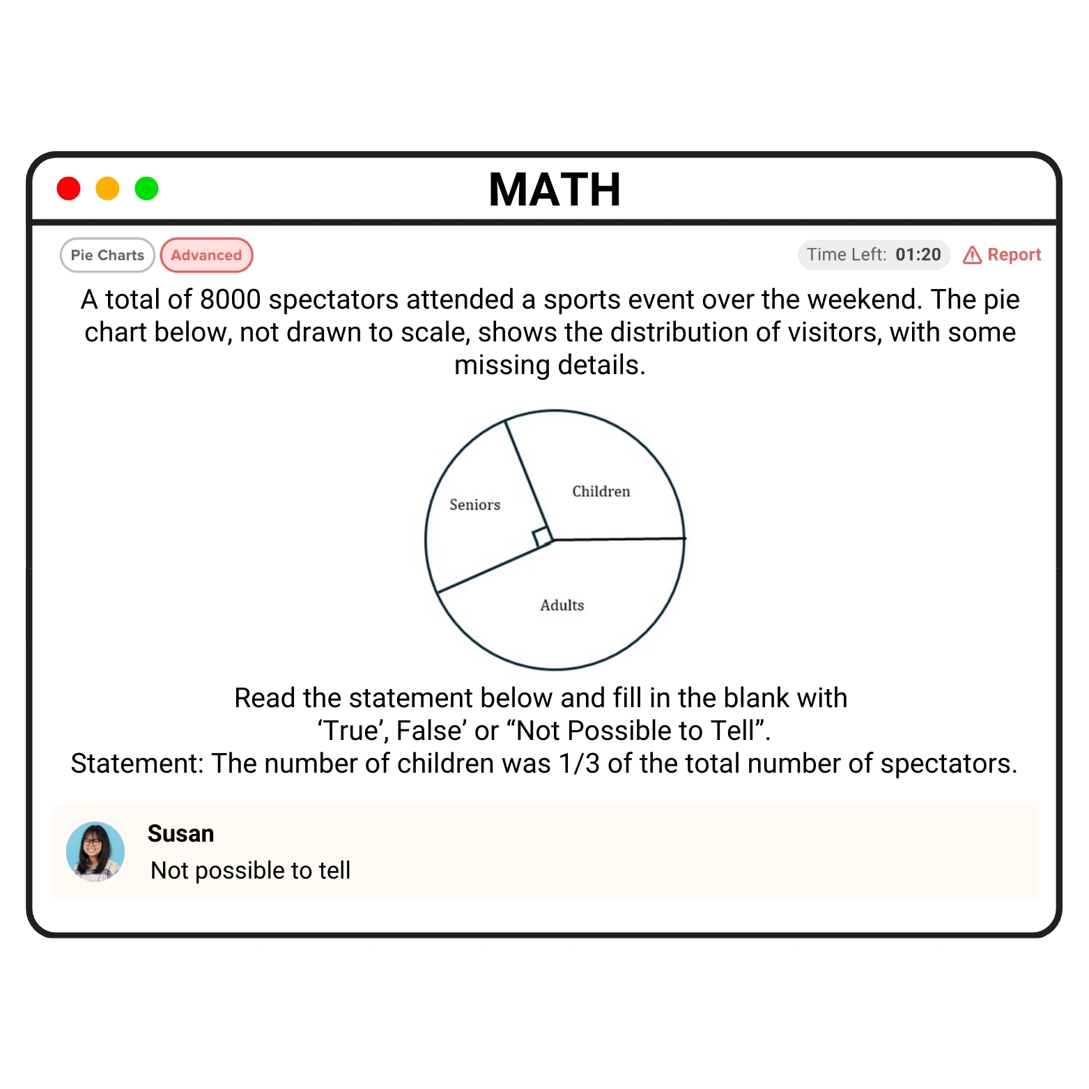 Luminee Learning platform showing MOE-aligned primary school questions