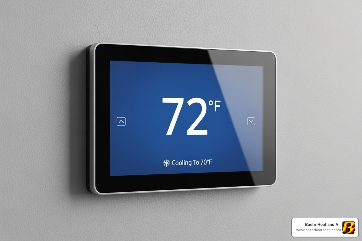 modern smart thermostat display - Heating system broken