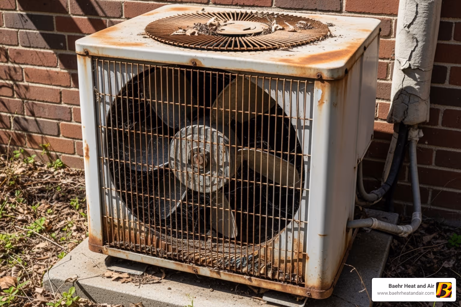 old, inefficient air conditioner unit - ac installation auburn ca